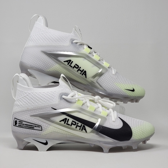 Nike Alpha Menace 4 Elite Men\'s Football Cleats White FD7036-100 Size 11 New main image 9